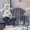 【儿童洋气套装！字母印花点缀】童装儿童短袖套装夏季新款宝宝字母印花洋气男童夏装套装。ry 商品缩略图0