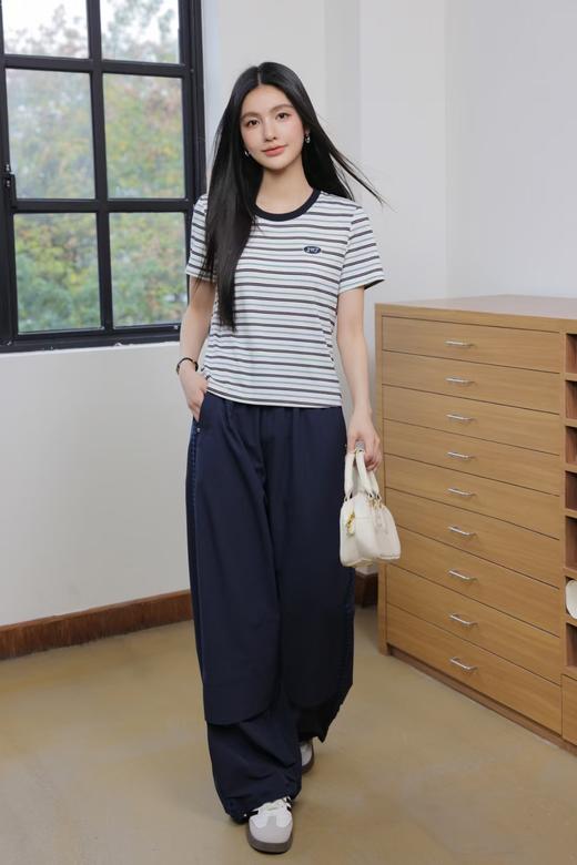 章那汀 休闲条纹T恤5A21T58273/451896预售 商品图2