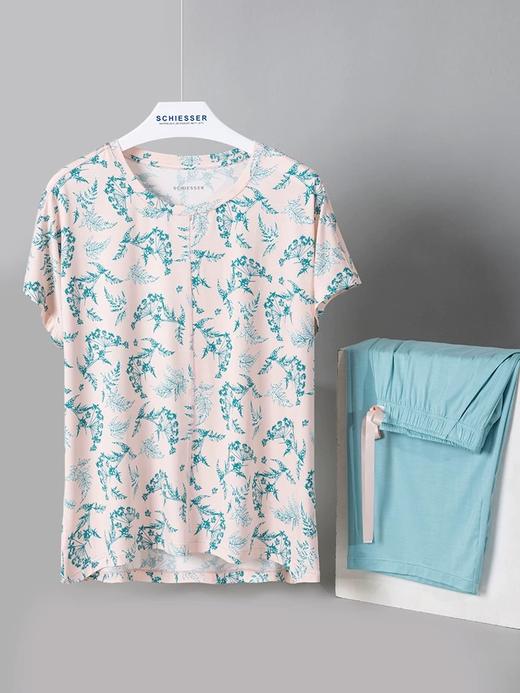 【经典莫代尔】SCHIESSER德国舒雅女士莫代尔短袖七分裤套装31/24797H 商品图2