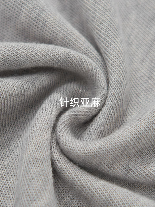 【KEMU】法国亚麻×奥地利天丝 V领纽扣T恤  | 穿上“会呼吸”的慵懒，连风都追着跑的清凉感！ 商品图4