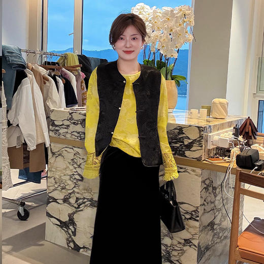 【不退不换】【现货】良木礼国风亚麻刺绣马甲(0467) 商品图3