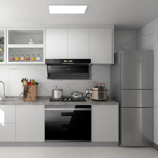 海尔（Haier）油烟机家用31立方变频大吸力7字形顶侧双吸油烟机PL9726Q挥手智控高频自清洗1100Pa风压油烟机套装 31立方智能AI变频【单油烟机】 商品图1