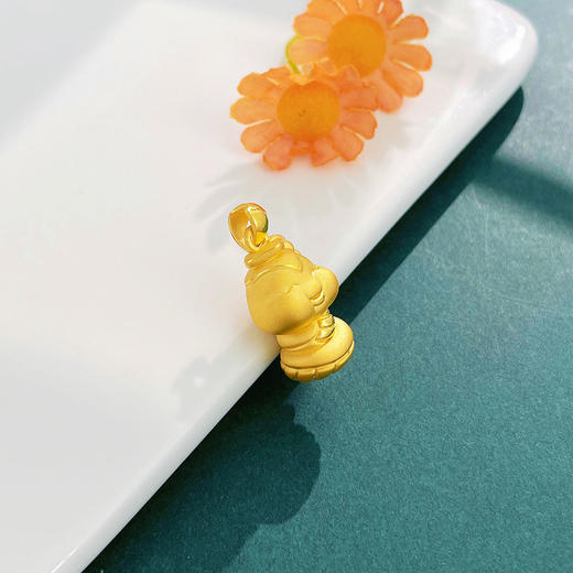 【限时7.5折】【定价黄金】足金 #蛇年新品 #生肖 【精品】3D硬金空心博士蛇宝宝吊坠(AR3DDZ00224)（预售产品下单后不退款不退货不换货不补差（预售产品下单后不退款不退货不换货不补差 商品图2