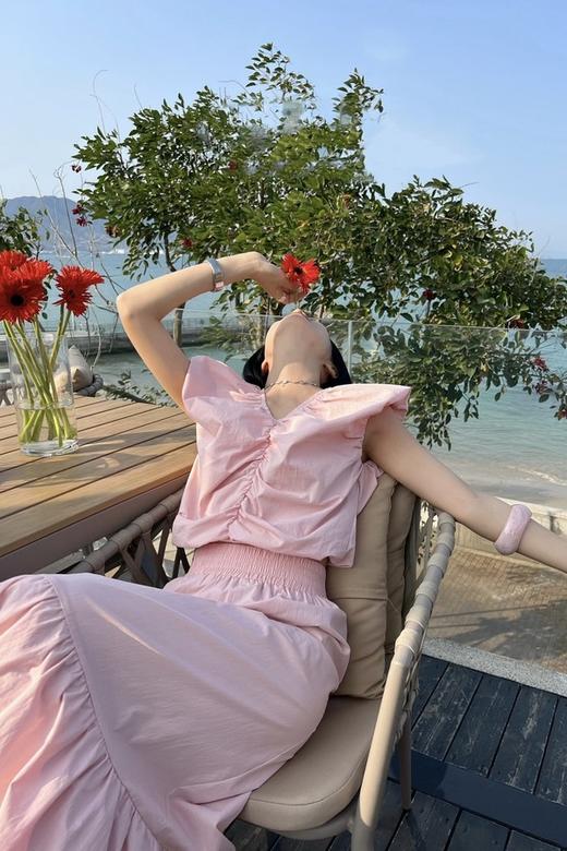 ANSUABEL 宽松皱褶上衣半裙套装 18054 商品图3