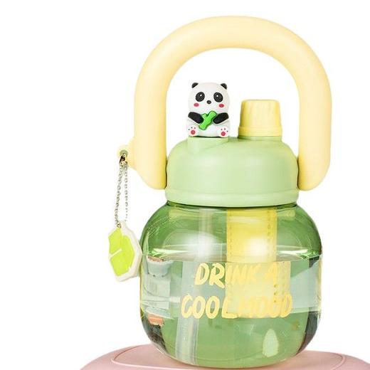 新款网红大肚杯 塑料水壶儿童水杯 大容量高颜值花茶杯带茶仓拎拎壶 商品图4