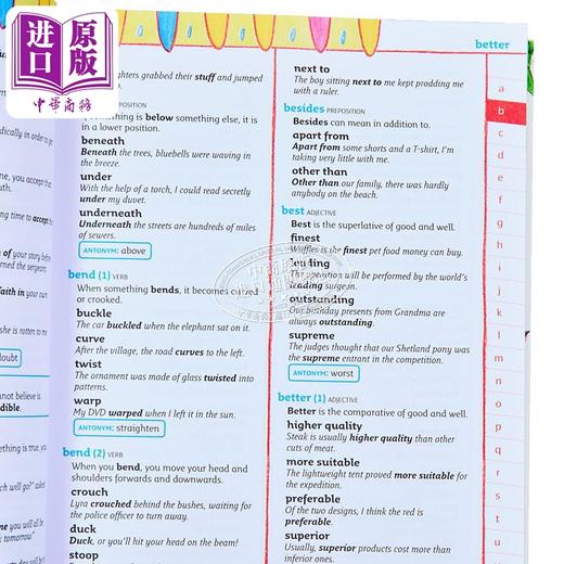 预售 【中商原版】Collins Primary Thesaurus 柯林斯小学同义词典 英文学习  英文原版 Collins 商品图3