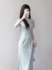 旗袍小个子2025春夏季新中式年轻款套装 高贵订婚改良旗袍 连衣裙子 商品缩略图2