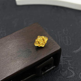 【限时7.5折】【定价黄金】足金999 古法空心如意背云手串配件Diy手串配件(AKGFSC00771)（特殊产品下单后不退款不退货不换货不补差价）（特殊产品下单后不退款不退货不换货不补差价）