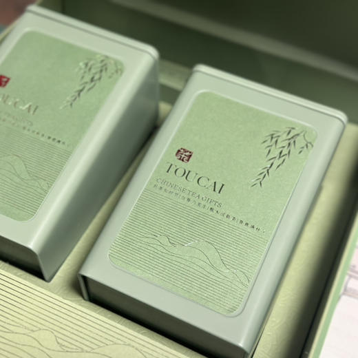 2025明前绿茶 ｜【头采好时节·江头贡茶】绿色/生态/天然/健康/好喝/明前/特级/云雾绿茶，规格：125g*2罐*1盒 商品图3