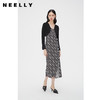 NEELLY纳俪商场同款夏新款高腰无扣小披肩女法式纯色针织外搭开衫N25044A04570 商品缩略图0