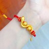 【限时克减150元】足金 #蛇年 #三合生肖 3D硬金和谐互助蛇牛鸡生肖编织绳调节手链画蛇添财转运珠灵蛇成品手串（成人佩戴）(AA3DSC00565)（预售产品下单后不退款不退货不换货不补差价 商品缩略图3