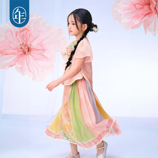 【年衣】童装女童套装2025春夏新款古装儿童如鱼得水马面裙套装 商品图0