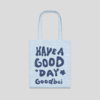 GOODBAI Have a good day薄款简易收叠印花帆布包托特包 商品缩略图1