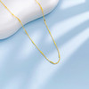 【限时克减150元】足金999 5G黄金实心葫芦间闪十字间款不可调节项链（面宽约1.3-1.7mm）(BJ5GXL00041)（预售产品下单后不退款不退货不换货不补差价） 商品缩略图1