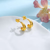 【限时克减150元】足金999 5G黄金小金豆水滴极简耳饰耳钉(AG5GES00194)（预售产品下单后不退款不退货不换货不补差价） 商品缩略图0