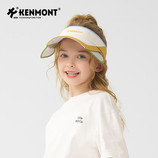 【代发】卡蒙KENMONT伸缩帽檐运动防晒帽儿童款4445 商品图4
