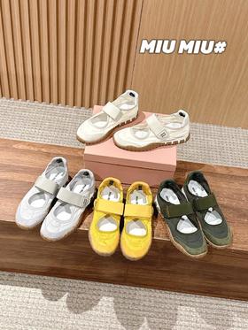 MIUMIU2025/SS缪缪春夏新款饼干鞋阿甘鞋休闲运动鞋（HC）