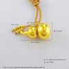 【限时克减150元】足金999.9 #非凡福佑 #小红书 #葫芦 古法空心挂绳吊坠国潮古风算盘金珠流苏福禄双至招财葫芦新年贺岁吊坠(AEWGFDZ00073-1) 商品缩略图4