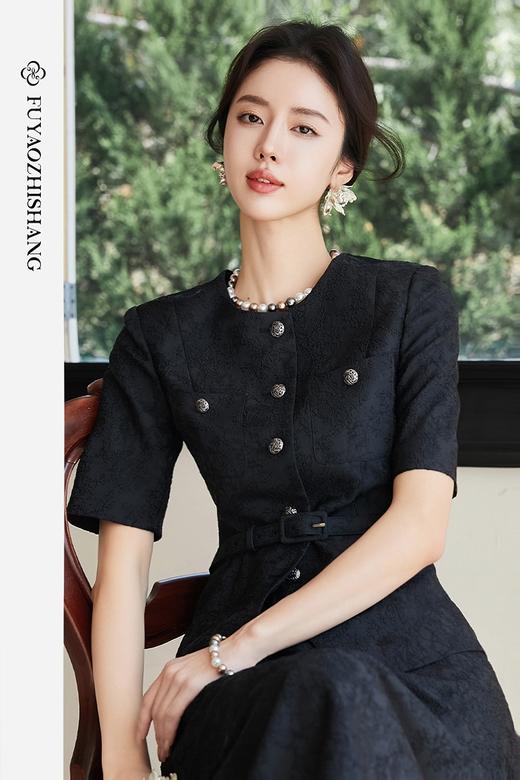 FUYAO扶摇  望南云慢 2025夏日绝美穿搭国风提花轻奢西装时尚套装 商品图5