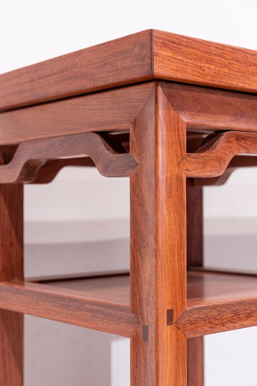 红桥红  家具严选  缅甸花梨(大果紫檀）  【238一块玉架几案】 商品图3