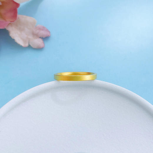【限时克减150元】足金999 5G黄金空心素圈戒指圈戒（面宽约1.8-2.2mm）(AG5GJZ00338)（预售产品下单后不退款不退货不换货不补差 商品图1