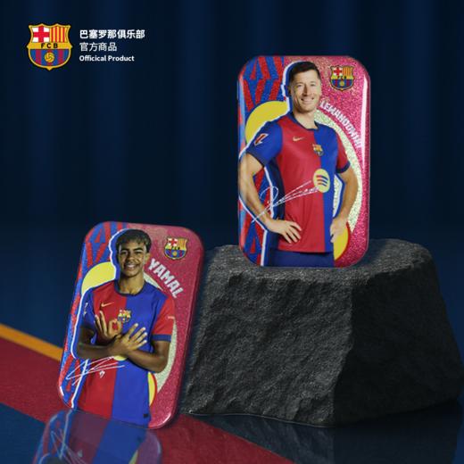 【官方正版】巴塞罗那俱乐部丨巴萨球员方形吧唧徽章马口铁球迷周边 商品图3