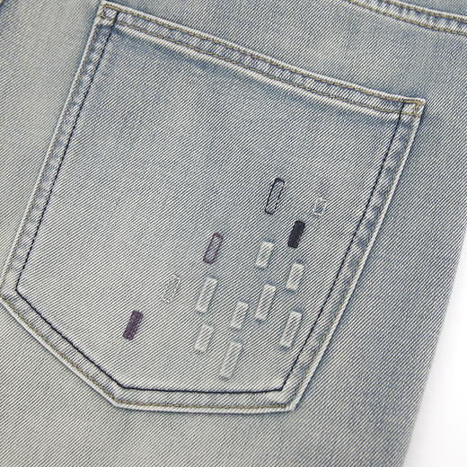 【新品上新】HX 夏季水洗萝卜牛仔长裤Z201520009101 商品图9