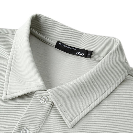 GXG 2024年夏季热卖男士双色休闲简约口袋拼接polo衫男短袖 商品图3