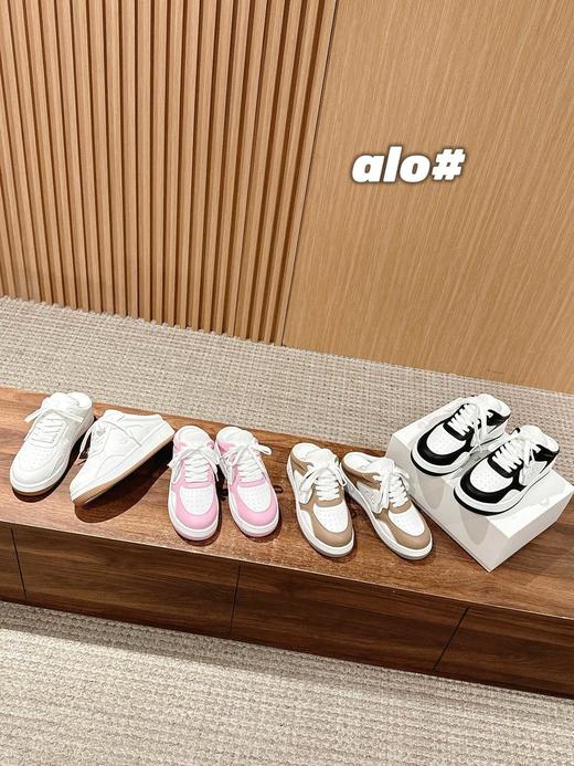 𝐚𝐥𝐨𝟮𝟬𝟮𝟱/𝐬𝐬春夏新款拼色小白鞋厚底舒适休闲款半拖（HC） 商品图0