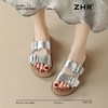 ZHR则则【金属双方扣】平底柔软沙滩鞋2025夏季百搭凉鞋勃肯拖鞋 商品缩略图2