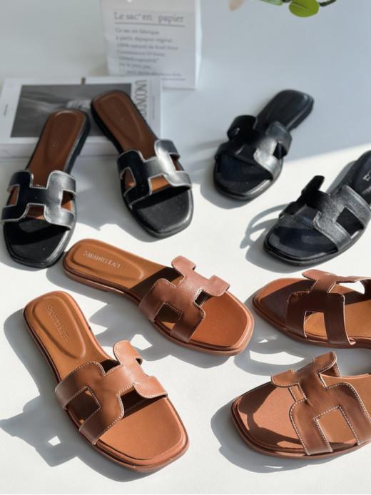 🥰清仓❗️今夏必备！迪丽热巴同款❗️【夏季经典H拖鞋BTHS-HO02】❤️经典不过时~爱*仕同款，简洁大方，低调奢华❗️ ✅款式经典火爆，超多明星网红同款 商品图1