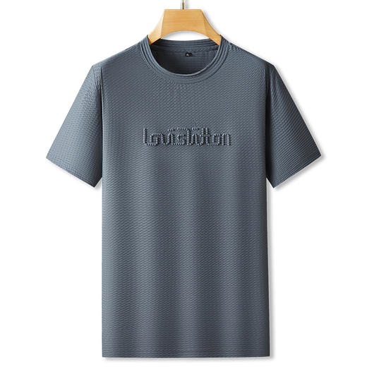 【冰丝】【DPF】大依优型大码短袖T恤运动休闲半袖衫加肥大码夏季薄款上衣宽松男士胖子 商品图5