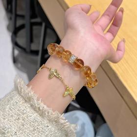 【暴力财财❗天然黄水晶】黄塔晶八方来米，挡都但不住的力量，暴力黄招米水晶手串送闺蜜女友礼物QQ