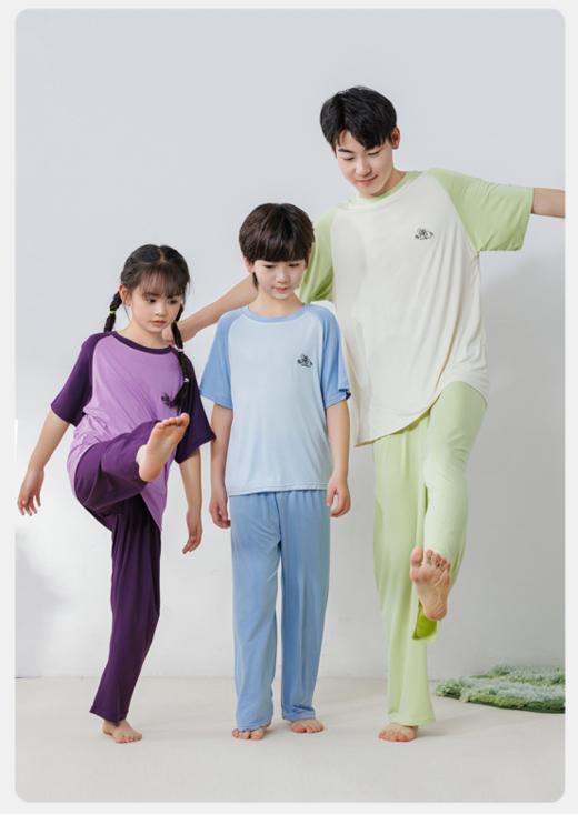 🌞这个夏天一定要入❗【西蒙日记亲子款插肩短袖套装】来啦~俏皮萌趣🥰亲肤舒适，颜值与舒适度双双在线📈看得老母亲的心都要化啦！ 商品图5