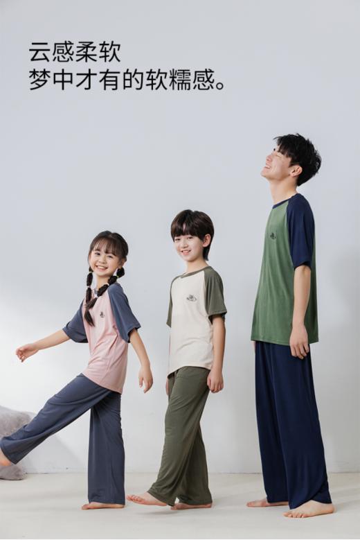 🌞这个夏天一定要入❗【西蒙日记亲子款插肩短袖套装】来啦~俏皮萌趣🥰亲肤舒适，颜值与舒适度双双在线📈看得老母亲的心都要化啦！ 商品图3