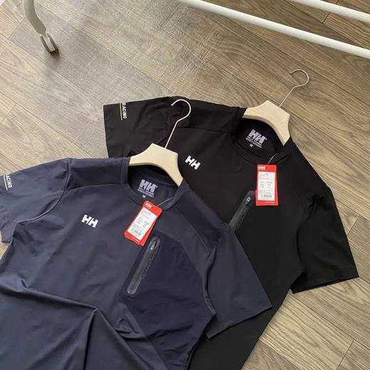 HH海丽汉森冰感速干压胶口袋圆领速男士短袖T恤 商品图1