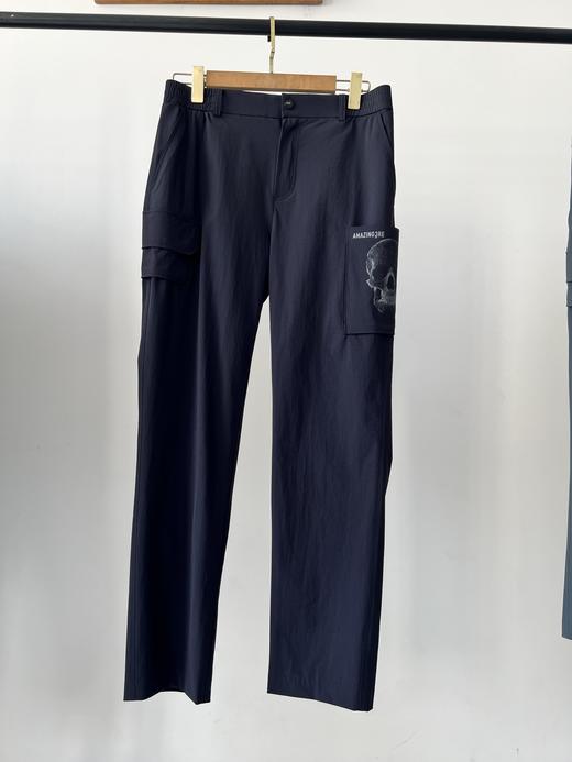 黑色L和2XL，25新款AMAZ原单裤子，纯纯的原单货，绝非某宝货，没有可比性！韩国客供面料，有弹力，超级舒服，挺括有质感，裤子上身版型超好，质感无敌，兜布立体印花工艺，工艺复杂，帅气百搭，难得好货！ 商品图0