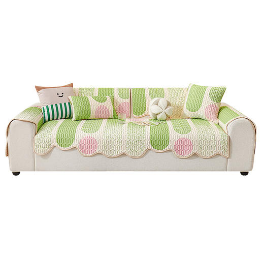 多巴胺夏季凉感冰丝异形沙发垫 防滑冷感乳胶凉席坐垫 商品图4