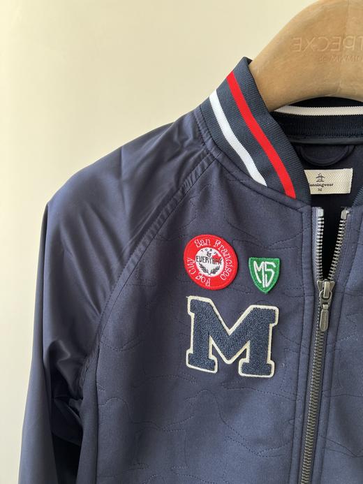 25新款，小企鹅🐧棒球服外套，精致的小短款，胸前贴布绣设计，减龄而又不失品味，基础的棒球服款，超级百搭！撞色设计，使春天更有活力💖！ 商品图5