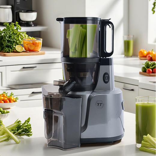 TT大口径原汁机 T600 | 整颗水果免切鲜榨 2300ml大储料仓 附柠檬专用榨汁杯  渣汁分离 低分贝静音榨汁机 家用&商用 头条电器 商品图1