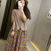 洛诗琳45540气质压褶半身裙2025夏季新款碎花A字摆印花裙3156 商品缩略图2