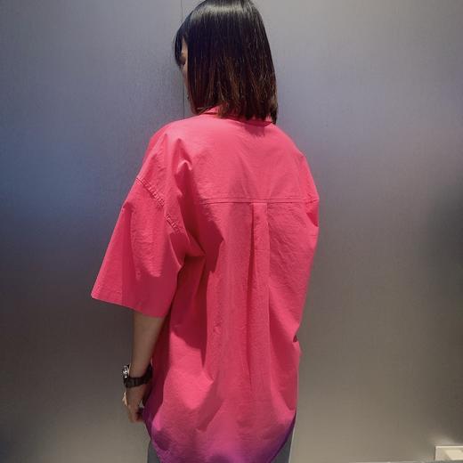 NC翻领渐变色大图案短袖衬衫50314（红）夏季252140030321 商品图1