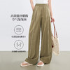 【专属特价】熙世界仿醋酸山本裤子女夏季薄款2025新款高腰宽松垂感休闲阔腿裤 商品缩略图2
