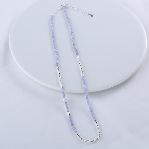 【宏艺珠宝】薰衣草畔坦桑石·银s925项链 商品图0