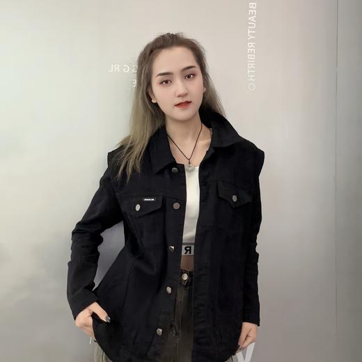 MZ双口袋牛仔马甲（黑白）夏季951010520321 商品图0