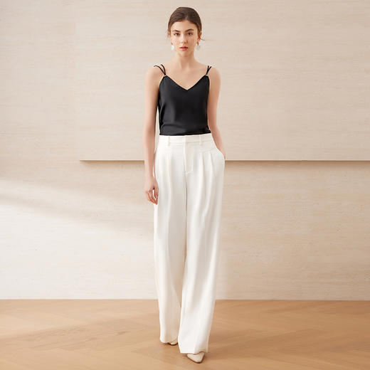 EITIE爱特爱百搭双肩带V领经典色吊带背心内搭上衣2025夏季新款B2513612 商品图6