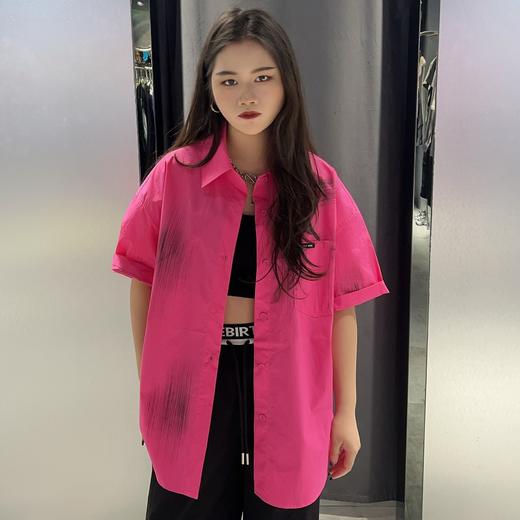 MZ单口袋刷漆短袖衬衫（红）夏季952080150321 商品图0