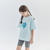 【代发】女童宽松印花短袖T恤 cicochild夏季款亲子中大童短袖上衣浅粉/浅蓝 商品缩略图4
