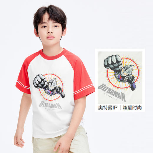 【奥特曼IP】巴拉巴拉童装打底衫儿童短袖t恤男童夏潮酷印花时尚 商品图3