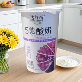 达芬奇塑料杯5紫酸奶风味发酵乳 180g/杯